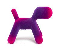 Chien Puppy S velours LxWxH 45x27x37cm