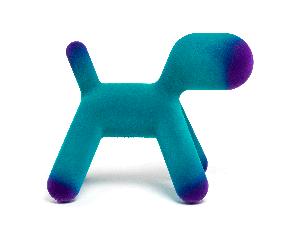 Chien Puppy S velours LxWxH 45x27x37cm