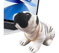 Chien Qui Tremble Pour Voiture Décoration De Chiot Ornements En Résine Avec Têtes De Chien Qui Hochent La Tête, Décoration Floquée Pour La Maison, Le Bureau Ou La Table