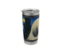 Chien roumain mioritique Van Gogh Nuit étoilée Gobelet isotherme en acier inoxydable double paroi