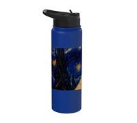 Chien terrier blé à revêtement doux Van Gogh Nuit étoilée Stainless Steel Insulated Water Bottle
