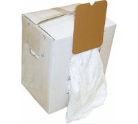 Chiffon blanc draps polycoton - carton distributeur de 10Kg KARZHAN - 17556