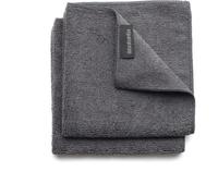 Brabantia Microfiber Torchon (Lot de 2), Gris Foncé, 30 x 30 x 0,5 cm