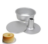 Chiffon Cake Baking Pan Quick Release Aluminium Round Cupcake Baking | Pot Baking Pans for Baking Cooking Kitchen pan Angel food cake pa
