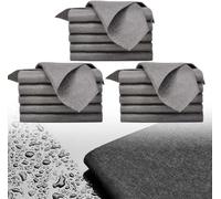 Chiffon de Nettoyage en Microfibre Épais 2026 - Réutilisable Non Pelucheux, Plusieurs Tailles et Quantités (5/10/15 pièces) pour Maison, Fenêtres, Miroirs, Verres et Voitures (15, 20*30cm)