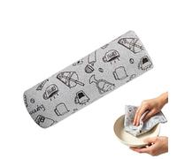 Chiffon de vaisselle à déchirer - Linges de Lavage Ménagers pour Vaisselle - Chiffon nettoyant en microfibre à déchirer | Pour la cuisine, maison, le magasin, garage, la voiture, verres et