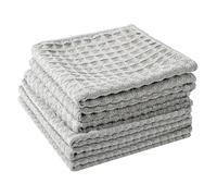 Chiffon microfibre 6 pcs 30x30 cm ménage cuisine voiture Gris Clair
