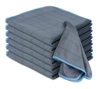 Chiffon Microfibre Carbone, 6X Serviette sans Trace Absorbant Polissage, 30 x 30 cm Lingette Bleu Ciel, 30 X 30 Cm bleu EPONGE