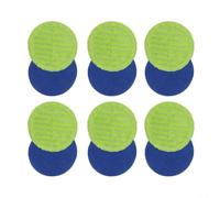 Chiffon Serpillière Rond 16cm pour Balai Électrique Lavable | Bords ronds 16cm, compatible pour balai électrique, lavable en machine, réutilisable longtemps