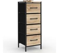 IDMARKET Meuble d'appoint 4 tiroirs UTAH 30 cm chiffonnier, meuble de rangement design industriel