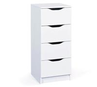 Chiffonnier 4 Tiroirs Design "Tilda" 41cm Blanc