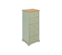 - Chiffonnier 5 tiroirs en bois MOHEA - Vert céladon - MOHEA