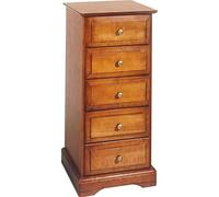 Chiffonnier 5 Tiroirs Merisier Louis Philippe L 44,2 cm H 93,7 P 41 cm