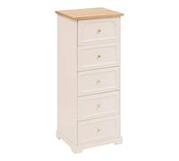 Chiffonnier 5 Tiroirs "Mohéa" 113cm Beige