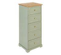 Chiffonnier 5 Tiroirs "Mohéa" 113cm Vert Céladon