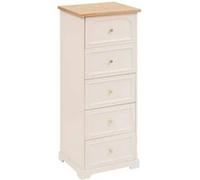 Chiffonnier 5 tiroirs Mohea ivoire Atmosphera Beige