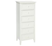 Chiffonnier 6 Tiroirs "Charme" 113cm Blanc