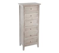 Chiffonnier 6 Tiroirs "Charme" 113cm Naturel