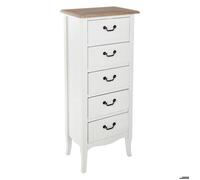 Chiffonnier ""Chrysa"" blanc 5 tiroirs - Atmosphera Créateur d'intérieur