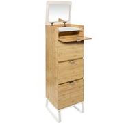 Chiffonnier en bambou avec miroir Levia 5five Beige G