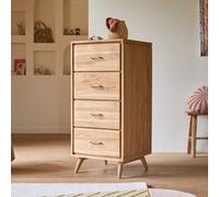 Chiffonnier Enfant En Bois De Teck 4 Tiroirs Kort Naturel TU