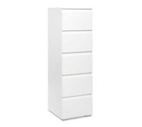 Chiffonnier - Image - 5 tiroirs - Blanc