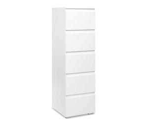 Chiffonnier - Image - 5 tiroirs - Blanc