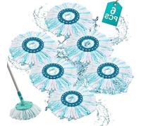 Chiffons de nettoyage en microfibre avec disque Twist - 6 pièces - ultra-absorbants - housses de rechange - compatibles avec Ergo