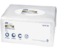 Chiffons de nettoyage Premium 530 1 épaisseur 38,5x32cm blanc UE=8x45 chiffons