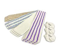 Chiffons Microfibres Professionnels Universels Multi-Usages et Multi-Surfaces pour Nettoyeur Vapeur ou à sec Lavable et Ultra Résistant Usage Domestique et Professionnel Kit 15 pièces