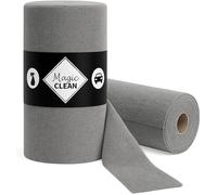 Chiffons microfibres, vitre, salle de bain, voiture, meuble, réutilisables, sans peluche - 75 feuilles déchirables 30x30cm gris