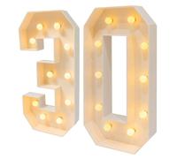Chiffre Lumineux Geant Chiffre Anniversaire Lights Décoration Led Chiffres 2000-3000K,Pour Anniversaire, Fête,Décoration De