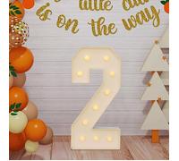 Chiffre Lumineux Geant Lettres Lumineuses à LED Lampe Numéros Lumineux LED Lights Décoration ,Pour fête d'anniversaire