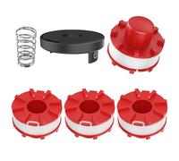 CHIHOLEN Bobine Fil Coupe Bordure Compatible avec Einhell 3405096,Bobine de Rechange Convient pour Einhell GE-CT 36/30 LI E SOLO,AGILLO 18/200,Ø2mm-8m(4 Bobine+1 Couvercle+1 Ressort)
