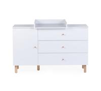 Childhome - Commode Wonder White avec Plan A Langer