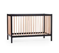 Childhome - Lit bébé Noir/Naturel 60 x 120 cm