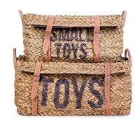 Childhome - Lot de 2 paniers de rangement en rotin avec sangles