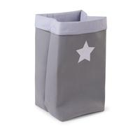 Childhome - Panier de rangement en toile 32 x 32 x 60 cm - Gris/Rayures