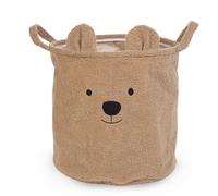 Childhome - Panier de rangement Teddy beige 40 x 40 cm