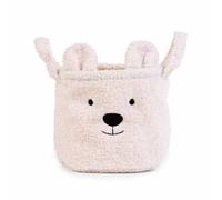 Childhome - Panier de rangement Teddy écru 25 x 20 cm