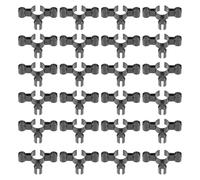CHILDWEET 24pièces Clips de Sécurité pour Bougies Support pour Bouteilles de Vin Porte-Bougies Triple Solide pour Fêtes et Anniversaires