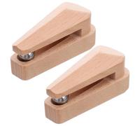 CHILDWEET 2pièces Crochets Muraux Bois pour Suspension sans Perçage Clips Lourds pour Tapisseries Couvertures et Serviettes Rangement Mural Décoratif Pratique Lot