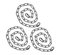 CHILDWEET 3 Pièces Chaîne avec Crochets et Connecteurs Suspendre en Fer Noir Robuste Surface Lisse sans Bavure pour Luminaire Suspendu et Lustres pour Décoration Intérieure