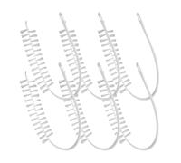CHILDWEET 6 Pièces Brosse de Nettoyage Flexible, Brosse pour Machines à Laver, Nylon et PP, Blanc, Nettoyage Détaillé, Prise en Main Confortable, pour Lave-Linge à Tambour, Maisons