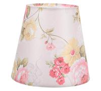CHILDWEET Abat-jour Vintage pour Plafonnier et Lampe de Bureau en Tissu Floral, Décor Élégant et Ambiance Estivale, Robuste en Pvc et Fer pour Décoration Intérieure
