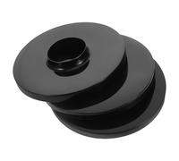 CHILDWEET Accessoire pour ventilateur sur pied, châssis de ventilateur de sol, plastique noir, 3 pièces, facile à nettoyer, compatible universellement, support pour ventilateur électrique