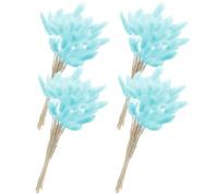 CHILDWEET Bouquet Queues de Lapin Herbe Pampa de 60 Fleurs Séchées Plante Séchée Naturelle sans Arrosage pour Décoration de Composition Mariage et Arrangements Floraux
