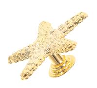 CHILDWEET Boutons de tiroir étoile de mer en alliage or 2.36x2.36x0.94in pour cabinet et wardrobe, décoration de meubles, trou de vis 4 mm