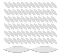 CHILDWEET Carreaux de Miroir en Verre Forme Pétale Installation Facile et Usage Polyvalent Autocollants Argentés 150pcs pour Décoration Maison et Projets DIY