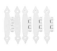 CHILDWEET Charnières Blanches en Fer Installation Encastrée Silencieuse Lot de 4 Design Élégant pour Portes Intérieures pour Armoires Cuisine